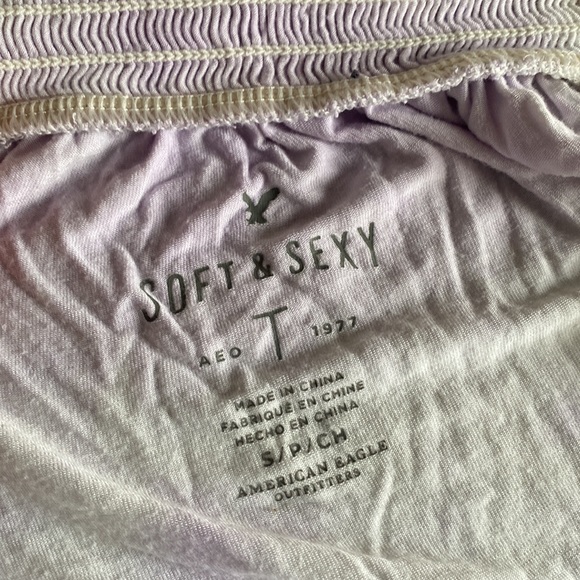 AEO Soft And Sexy Tie Sleeve Tie-Dye Top - Picture 4 of 4